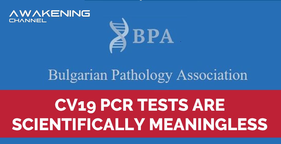 “CV19 PCR TESTS ARE SCIENTIFICALLY MEANINGLESS”, BULGARIAN PATHOLOGY ASSOCIATION