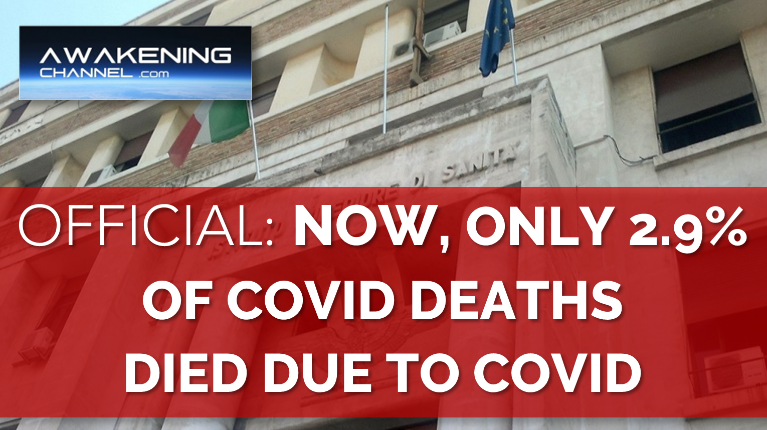 Official: Now, Only 2.9% of COVID Deaths Died Due to COVID.  97.1% Had From 1 to 5 Diseases