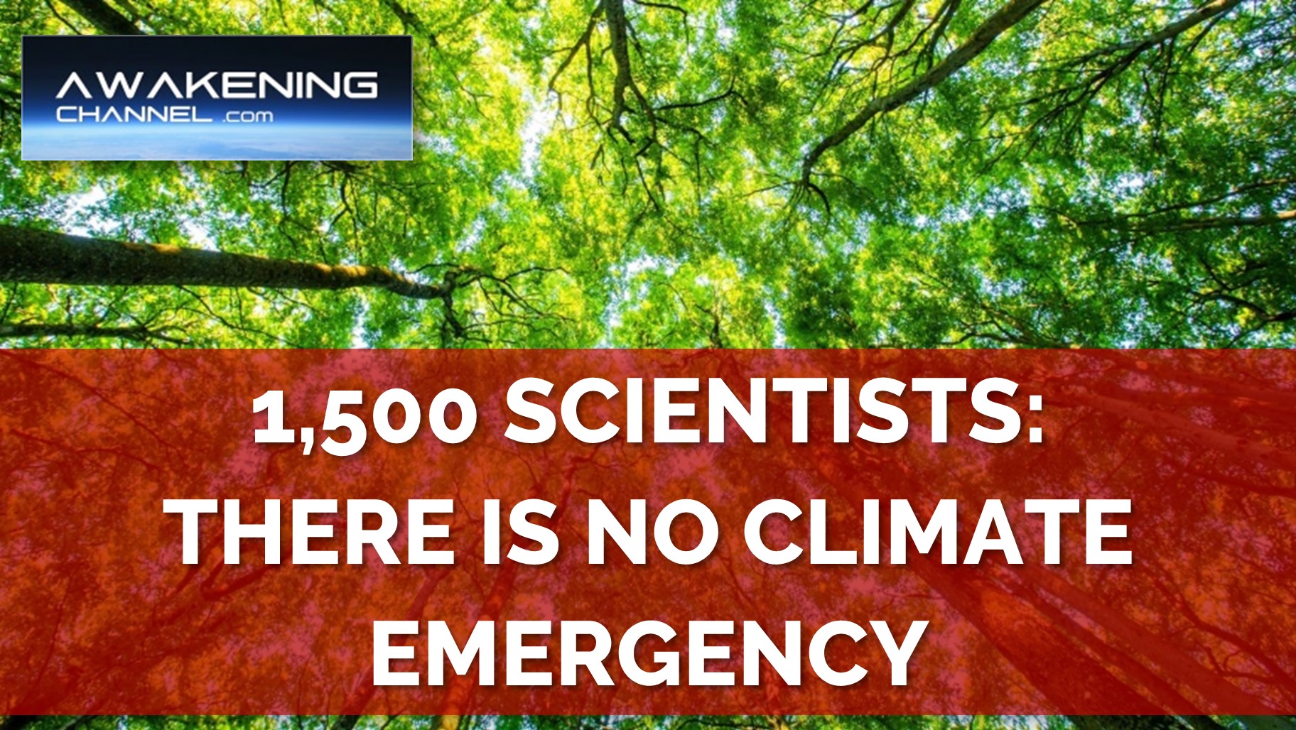 Urgent Message From 1,500 Scientists And Professionals:  THERE IS NO CLIMATE EMERGENCY