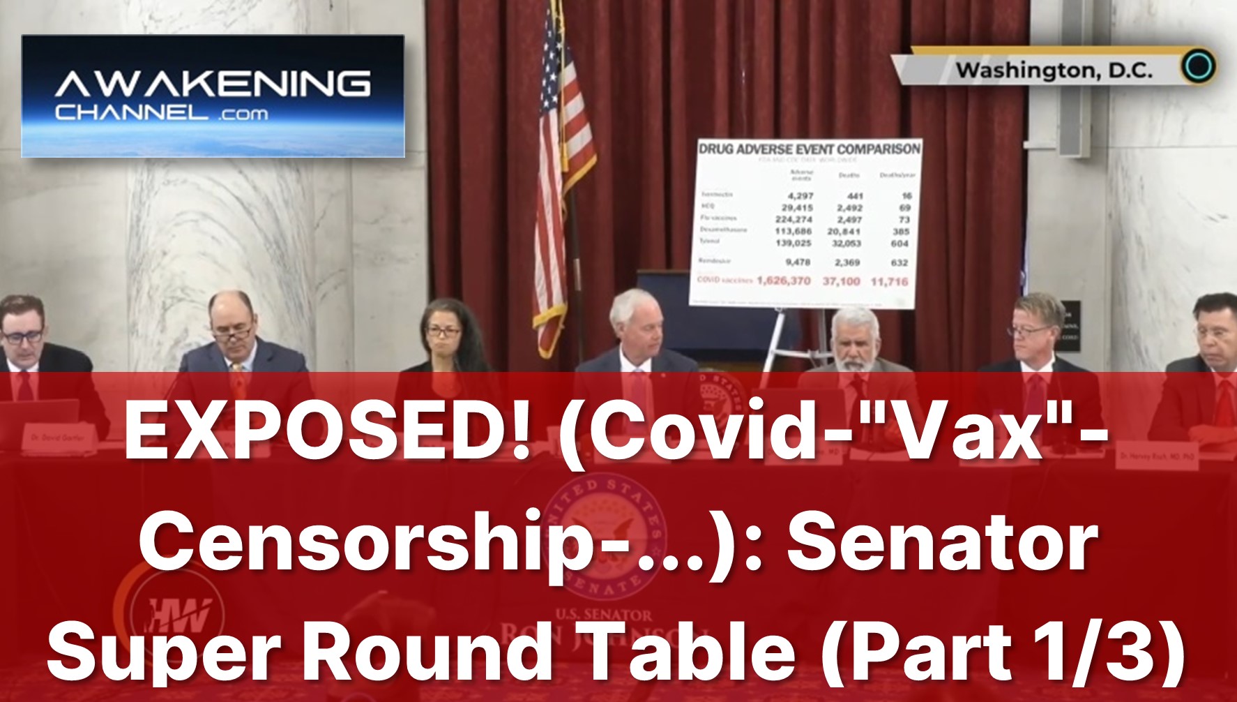 EXPOSED! (Covid-“Vax”-Censorship-…): U.S. Senator Super Round Table (Part 1/3)