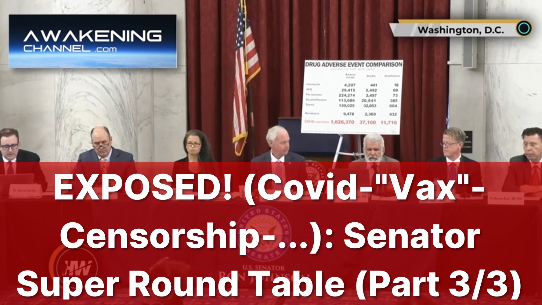 EXPOSED! (Covid-“Vax”-Censorship-…): U.S. Senator Super Round Table (Part 3/3)